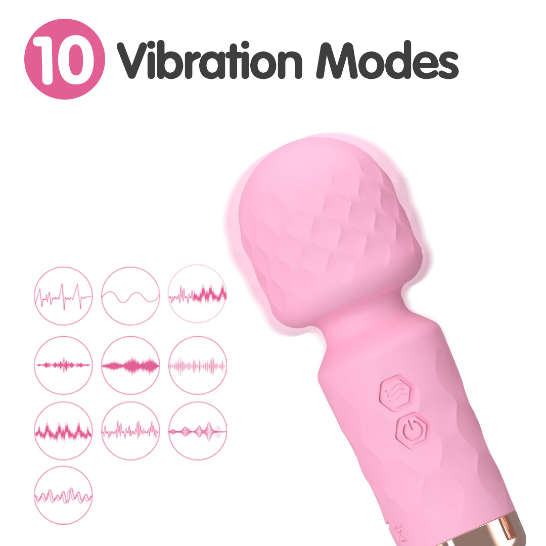Pink Whisper Vibrator with 10 Vibration Modes