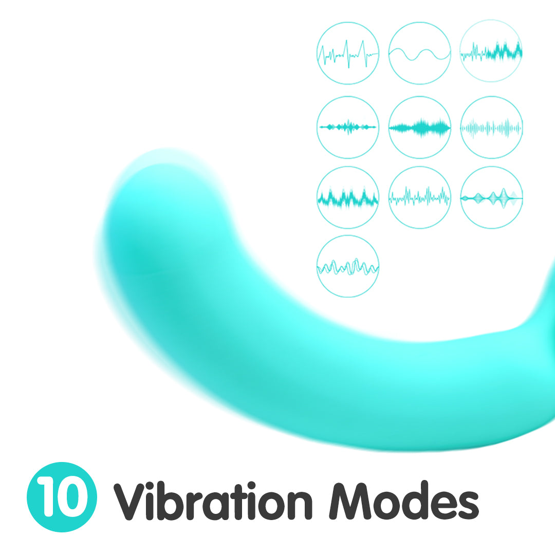 Blue Bliss Vibrator with 10 Vibration Modes