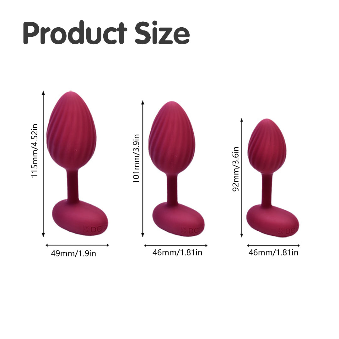 Ruby Trio Anal Plug Kit - Size Guide