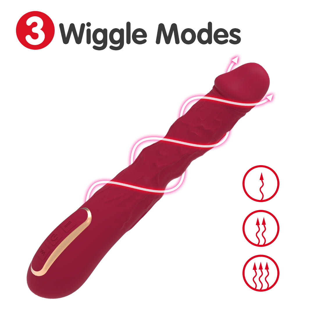 Lust Wave Wiggle G-Spot Dildos Vibrator