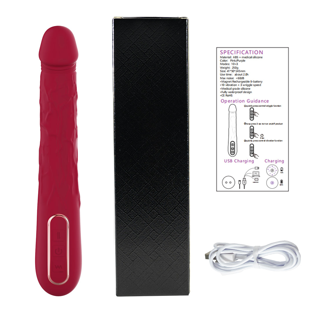 Lust Wave Wiggle G-Spot Dildos Vibrator