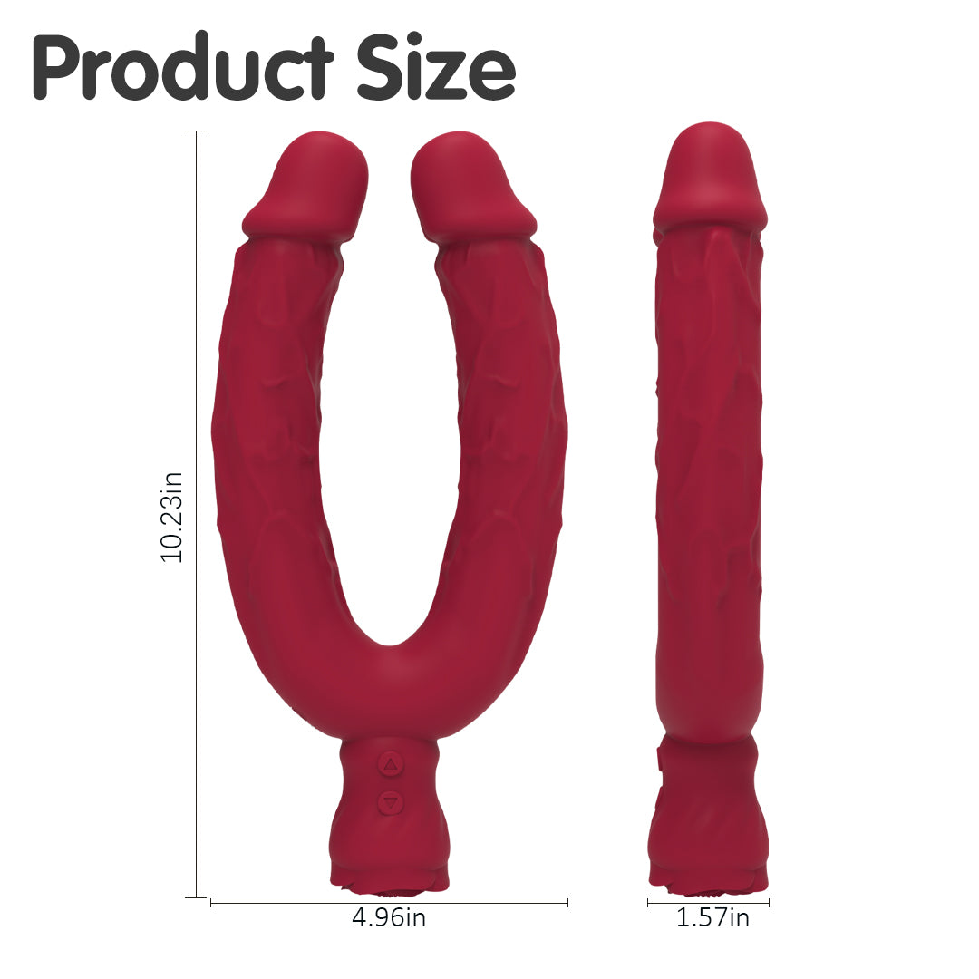 Y-Lover Double Sided Rose Bloom Dildos Vibrator