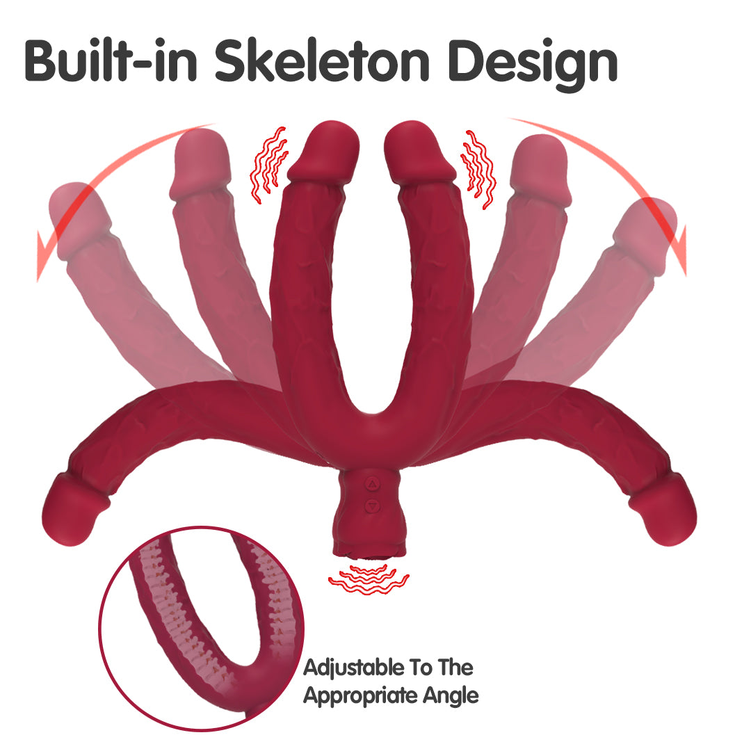 Y-Lover Double Sided Rose Bloom Dildos Vibrator