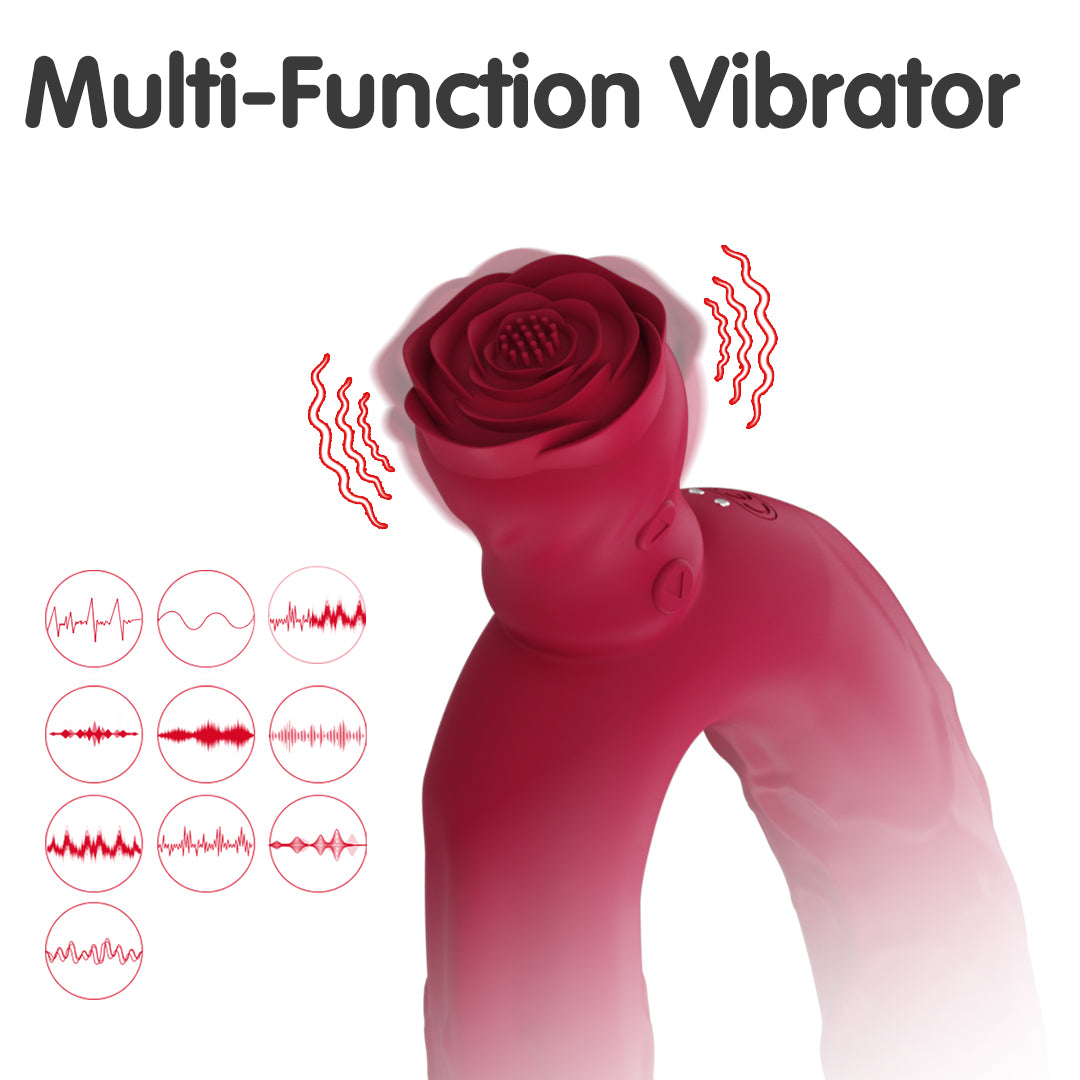 Y-Lover Double Sided Rose Bloom Dildos Vibrator