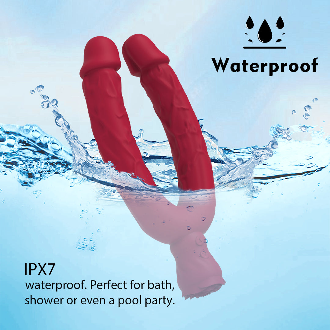 Y-Lover Double Sided Rose Bloom Dildos Vibrator