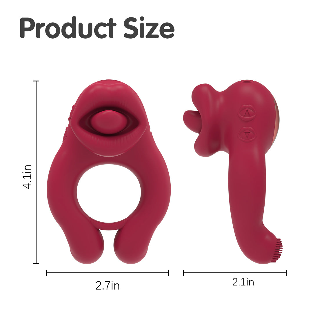 Lip Lock Vibrating Cock Ring