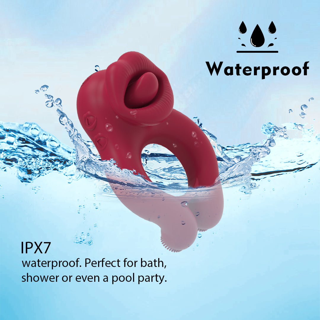 Lip Lock Vibrating Cock Ring