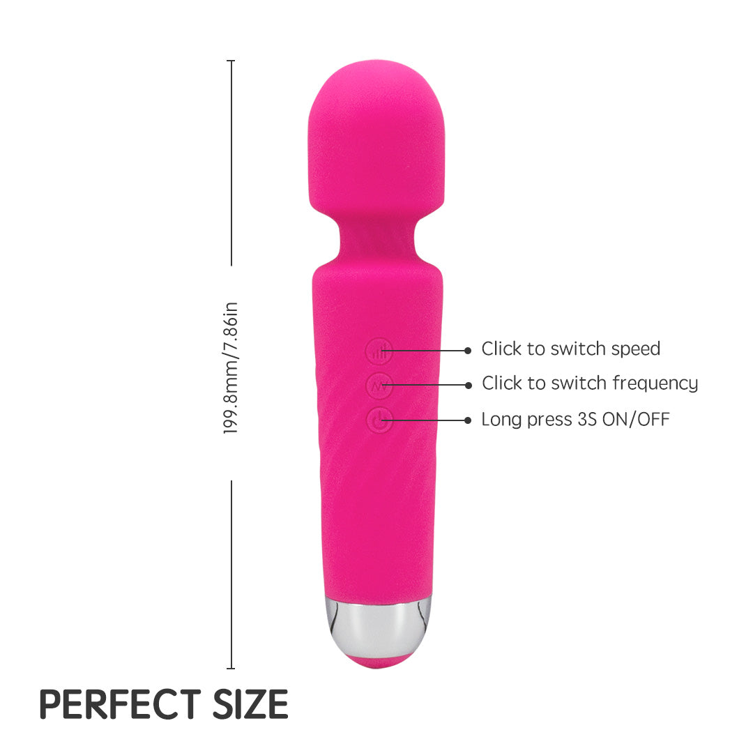 Pink Silicon Massage Wand