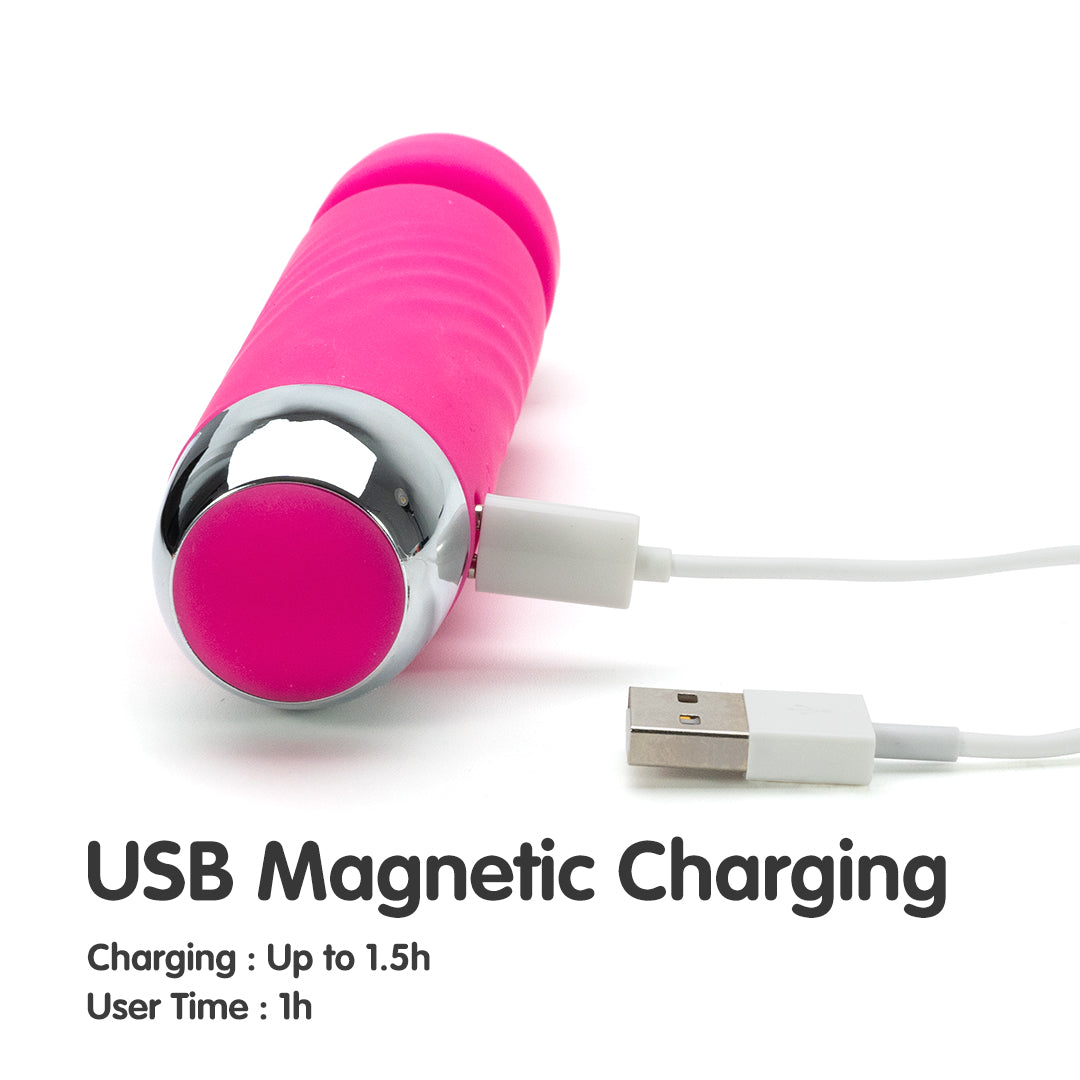Pink massage wand with USB charging