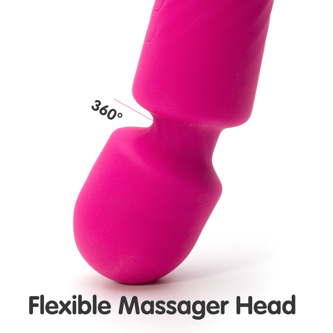 Pink flexible head massage wand