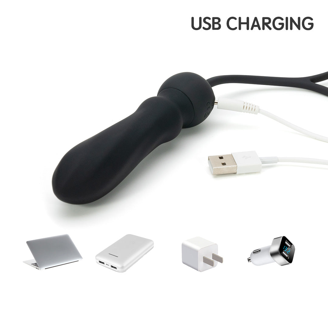 Rechargeable Cock Ring and Butt Plug with USB charging
