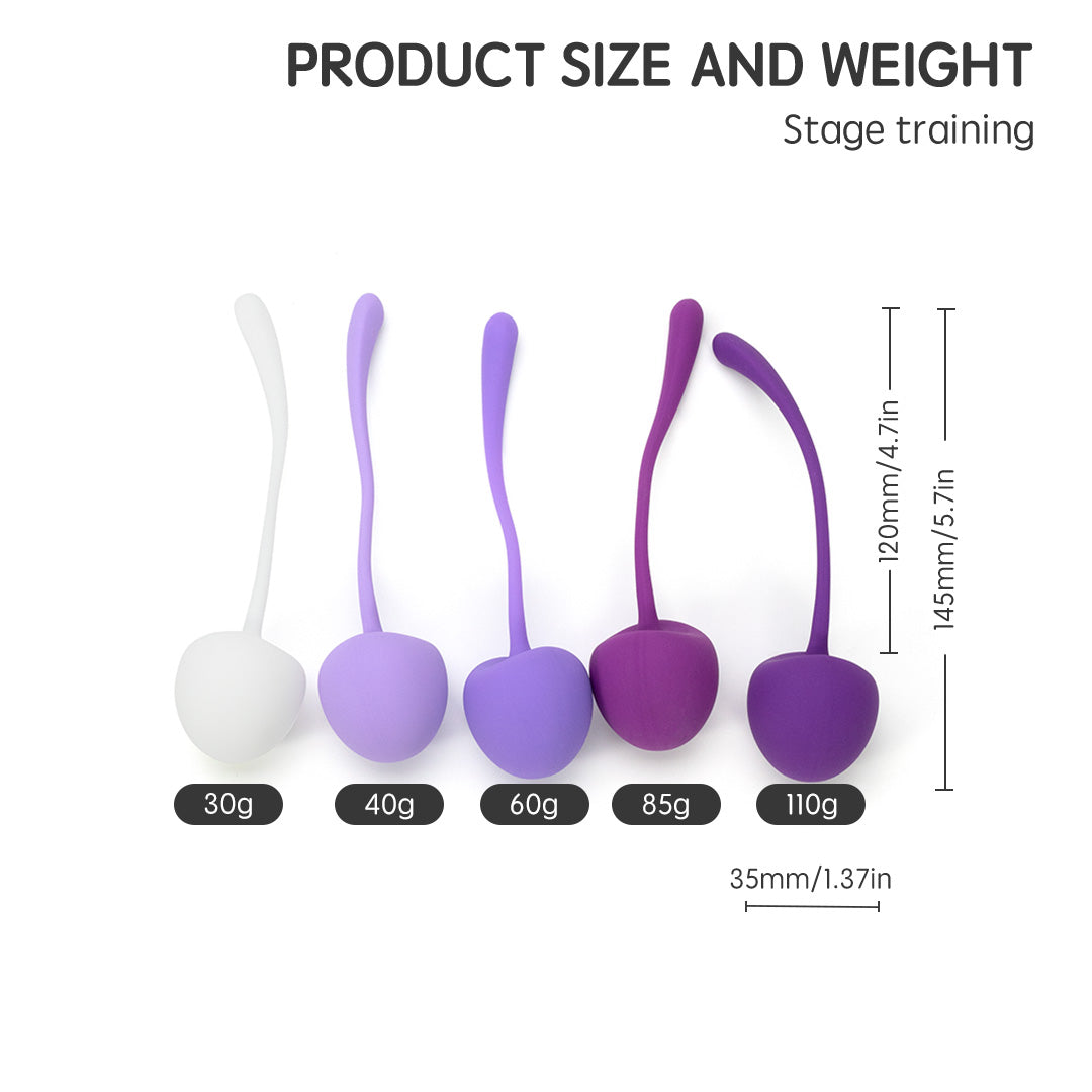 Cherry Kegel Ball Exercise Set