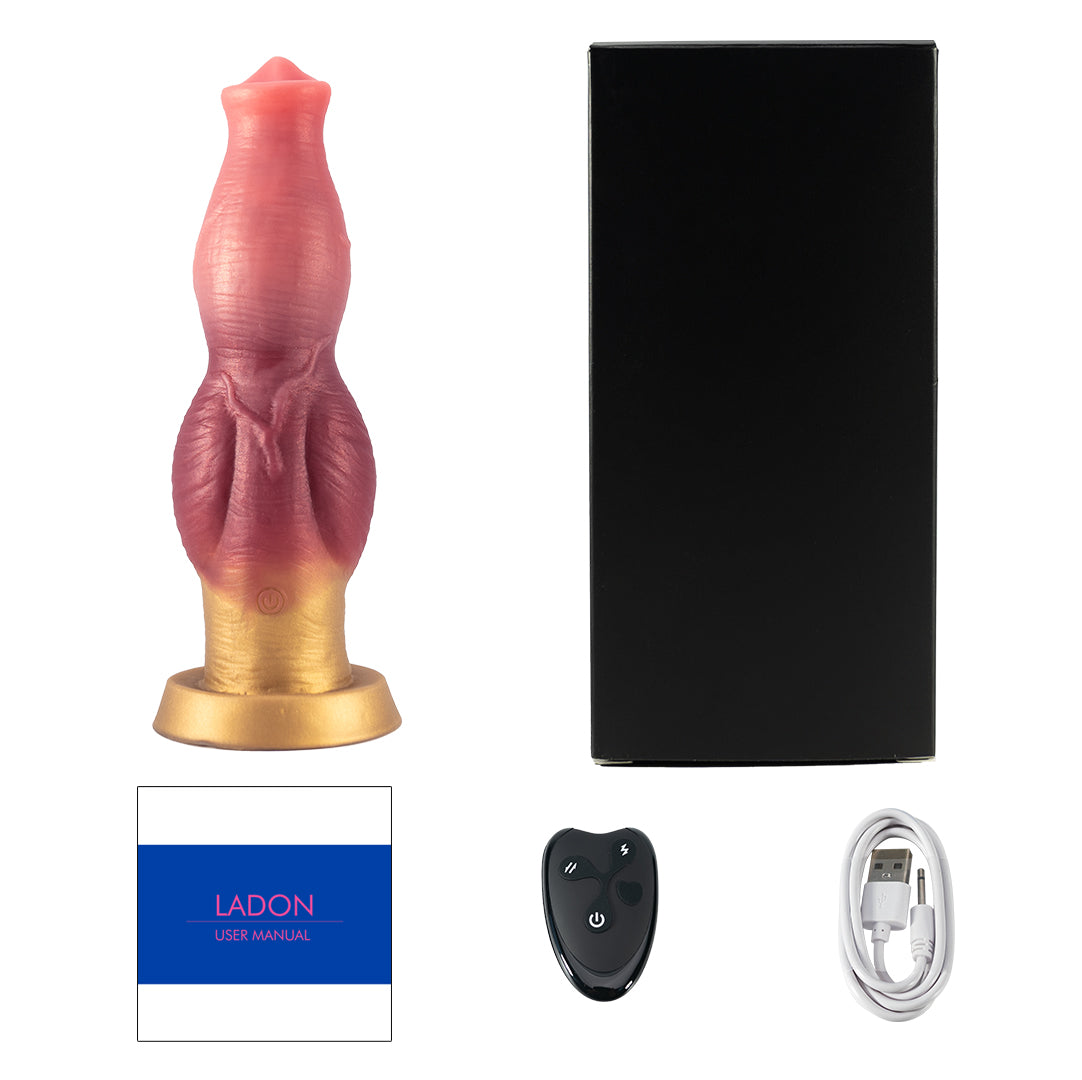 Ladon Curl 7 Thrusting & 7 Vibrating Dildos 10 Inch