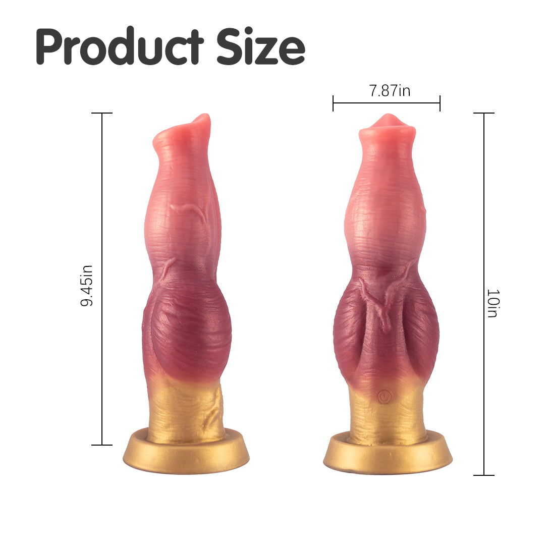 Ladon Curl 7 Thrusting & 7 Vibrating Dildos 10 Inch