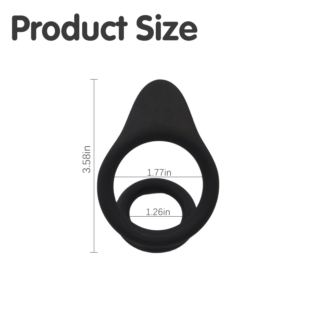 Shadow Silicone Ball Cock Ring