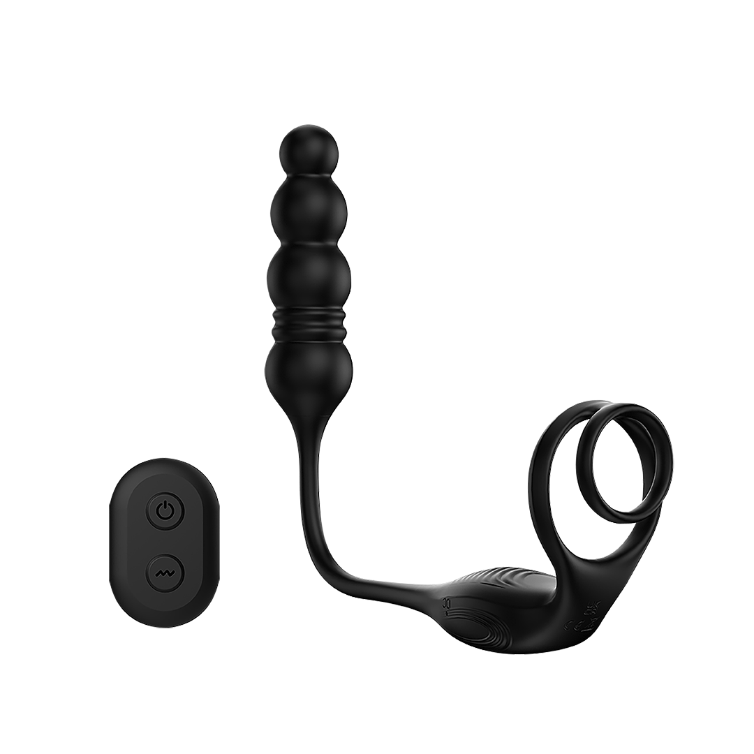 PulseHook Remote Control Thrusting Prostate Massager Cock Rings Vibrator