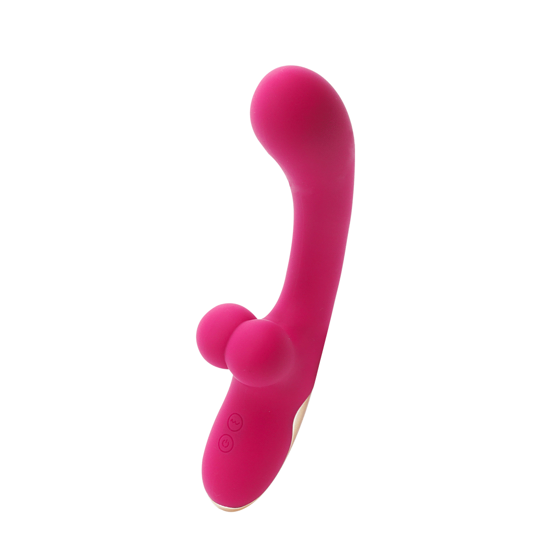 Whale-p Rechargeable Dual Rabbit Vibrator - Pink