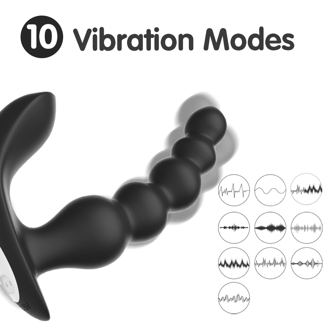 Prostate massager with 10 vibration modes