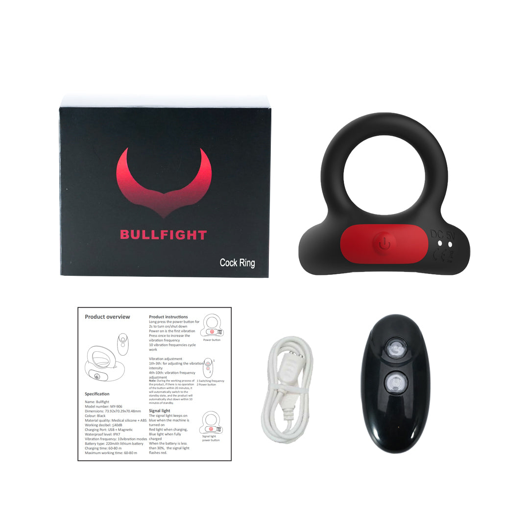 PulseLoop Cock Ring with remote and accessories
