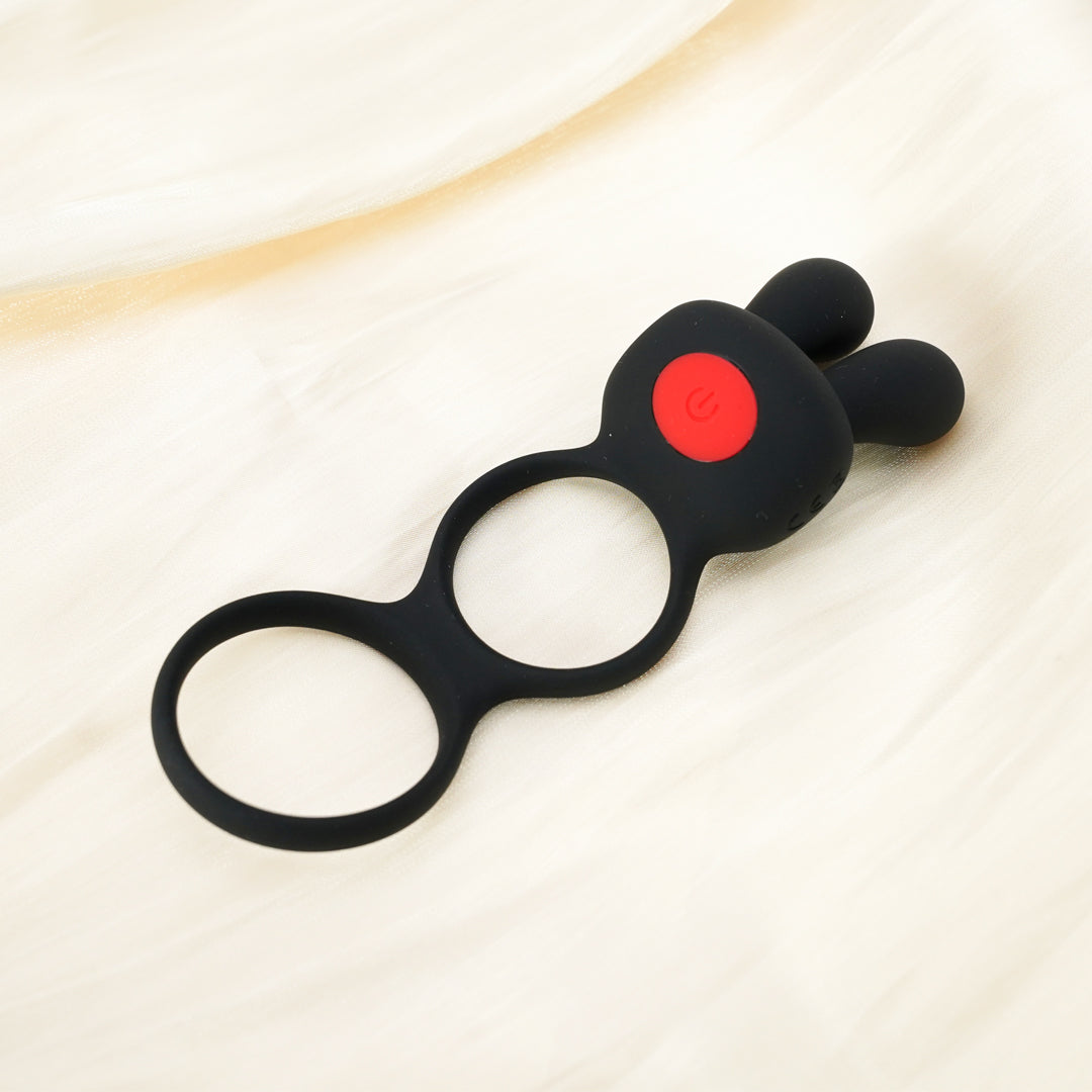 PulseBunny stimulating cock ring with rabbit ears