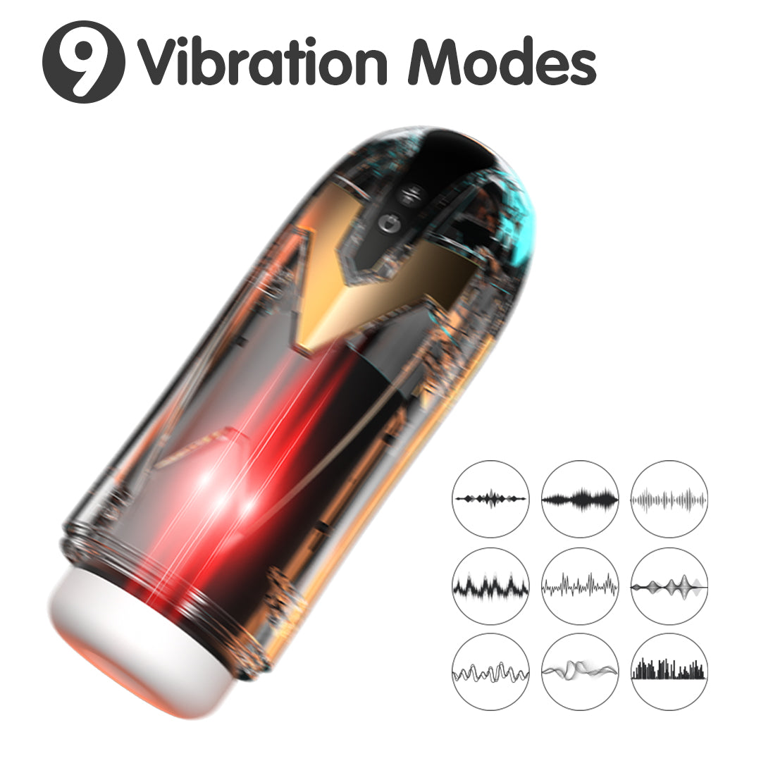 Iron Man vibrator with 9 vibration modes