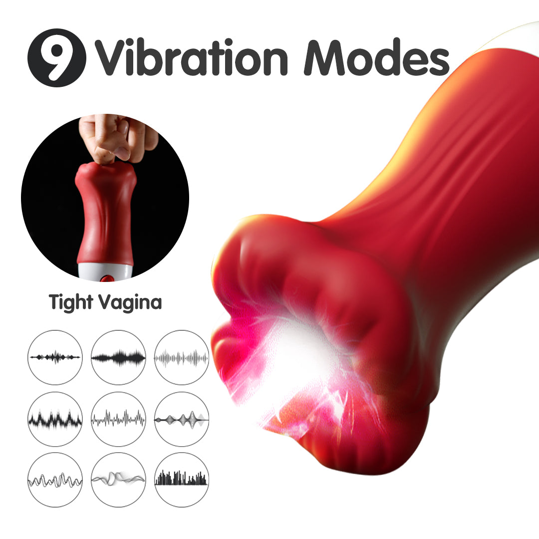 Penis training masturbator, 9 Vibration Modes, Bad Peach product