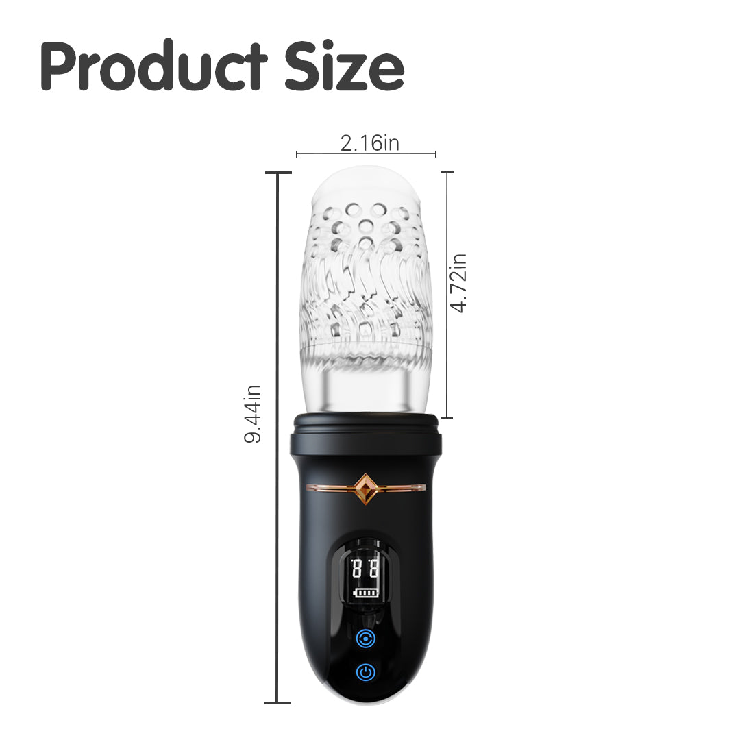 Arthur 2 Masturbator product size details