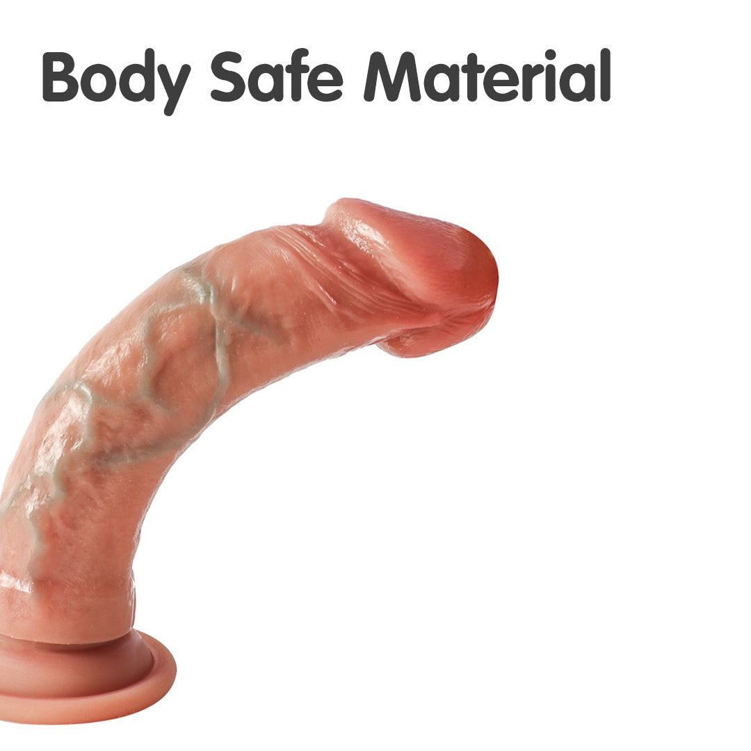 Realistic dildo made of body safe material