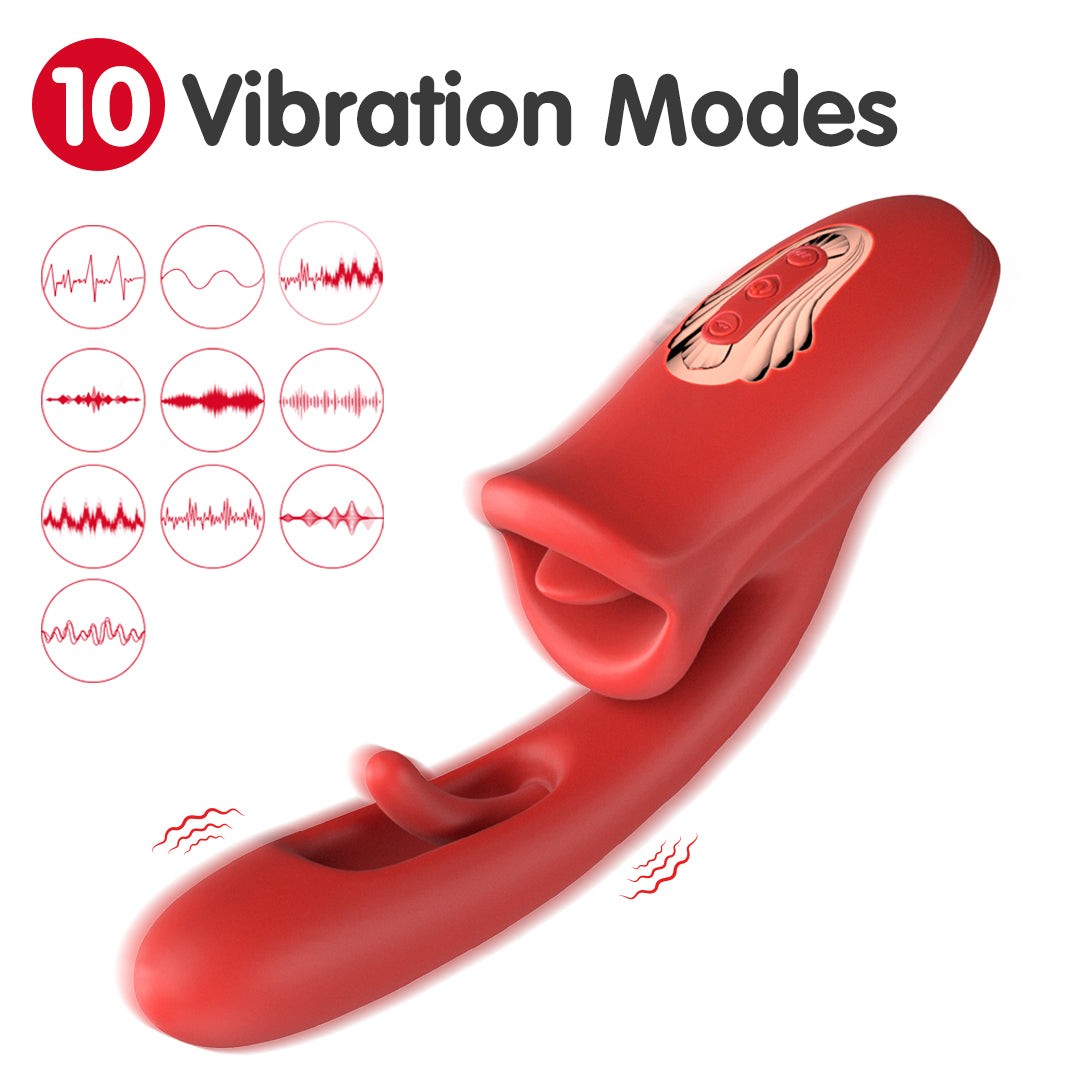 Sex Lip Pro 3-in-1 Tongue Vibrator