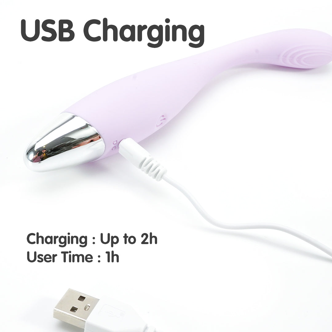 Goldfinger G-spot vibrator charging via USB