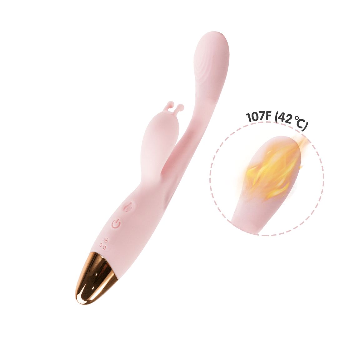 Pink Rabbit Vibrator with Heating Function
