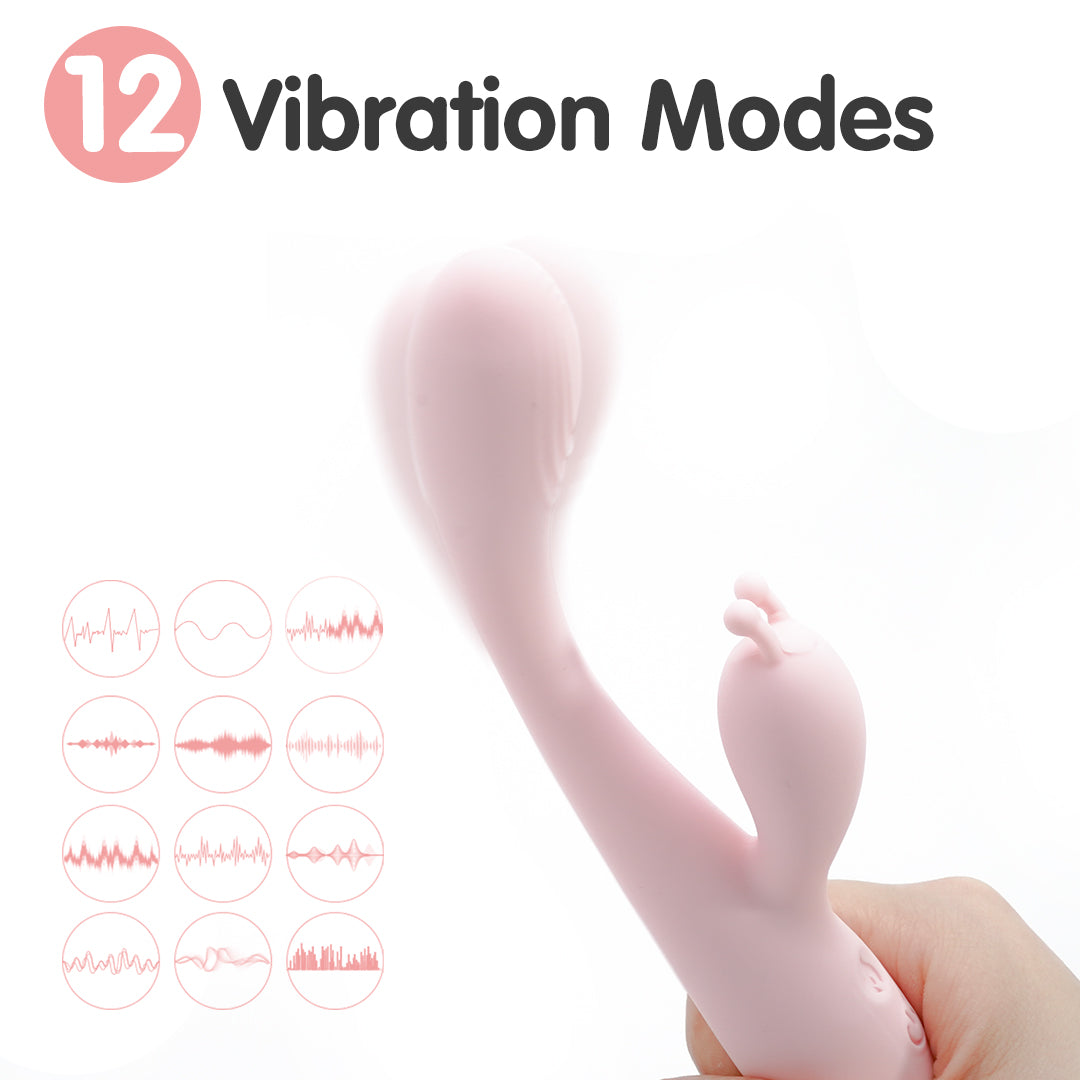 Pink rabbit vibrator with 12 vibration modes