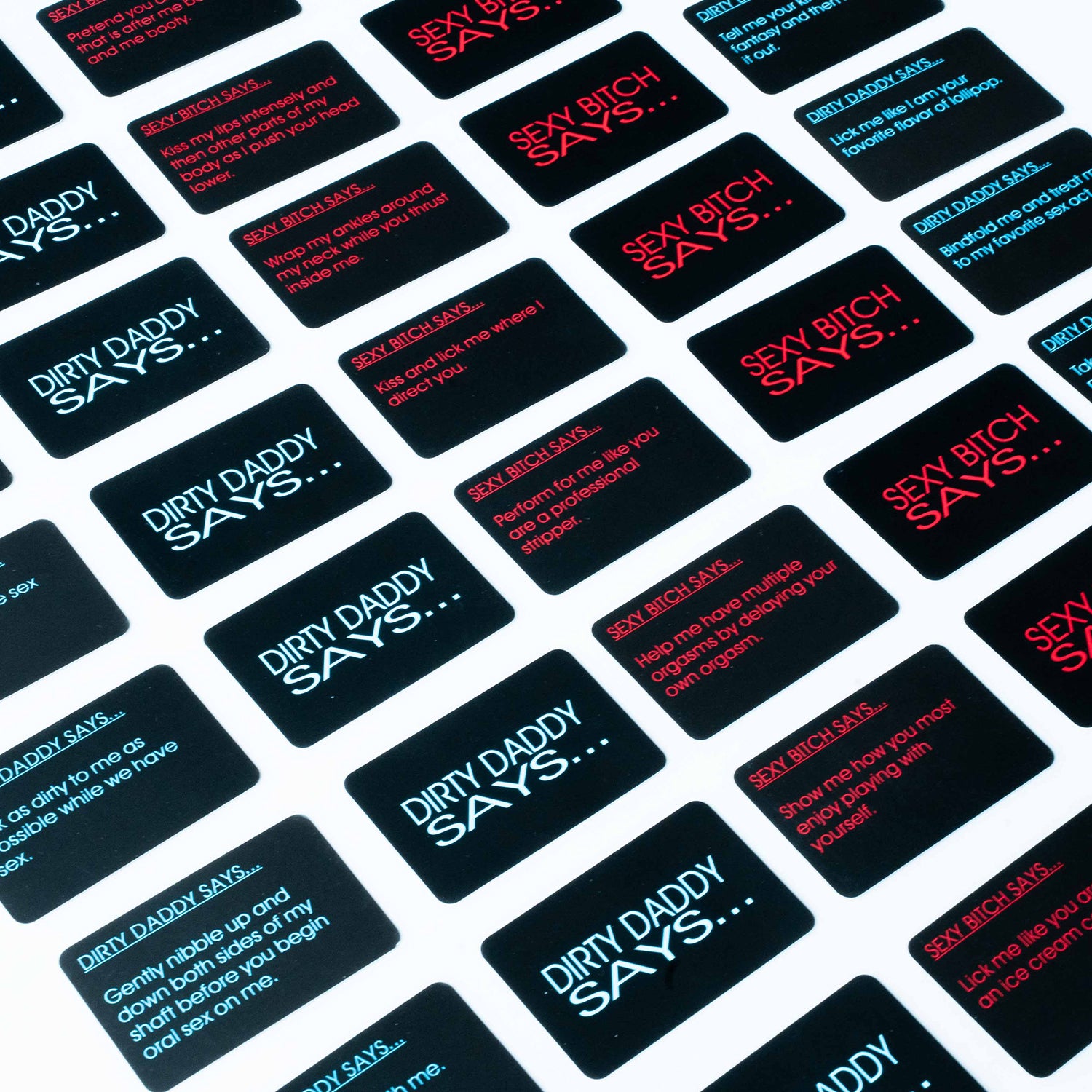 Cartas de juegos sexuales "Bedroom Commands" (108 cartas de juego)