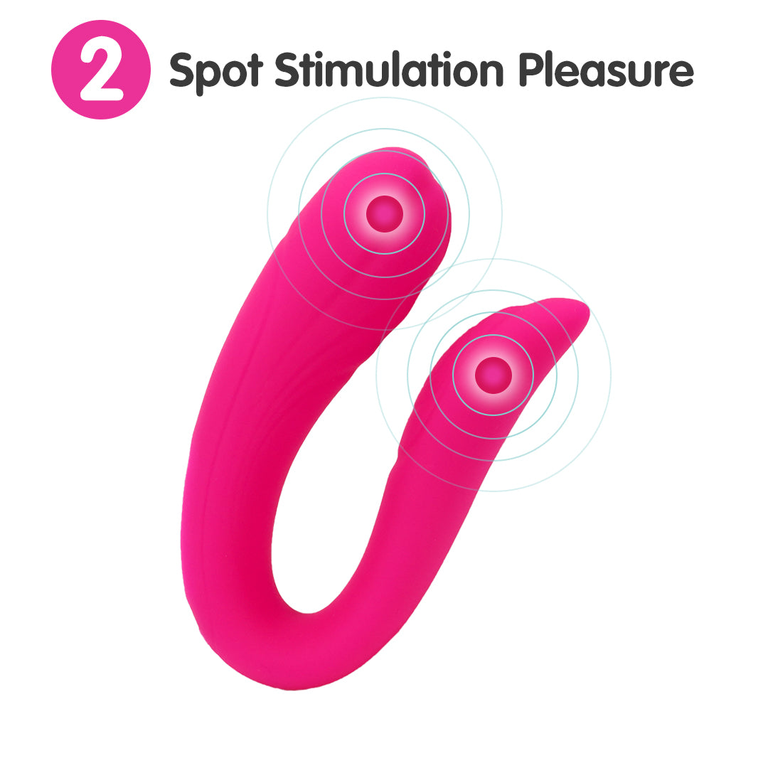 Mermaid Pink Couples Vibrator spot stimulation for pleasure