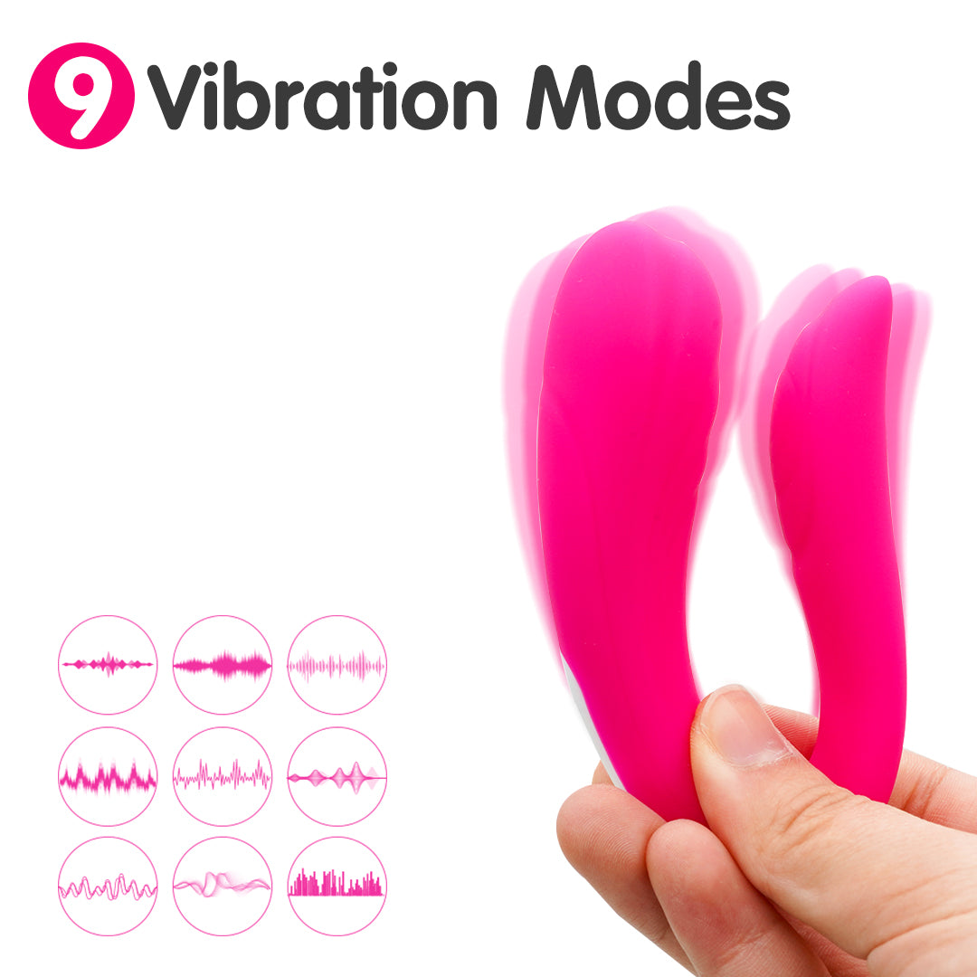 Mermaid Pink Couples Vibrator, 9 Vibration Modes