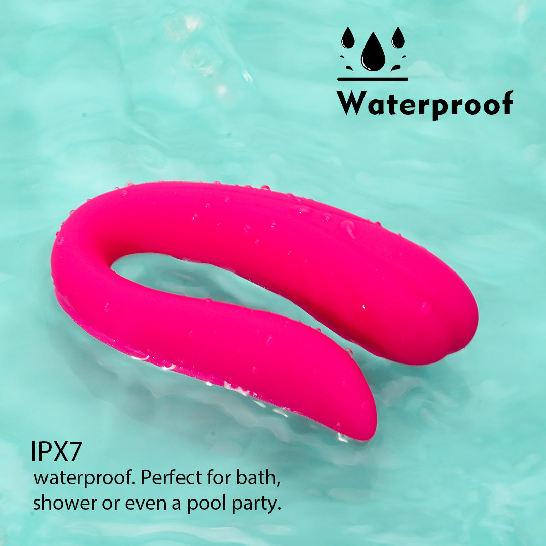 Waterproof Mermaid Pink Couples Vibrator for couples