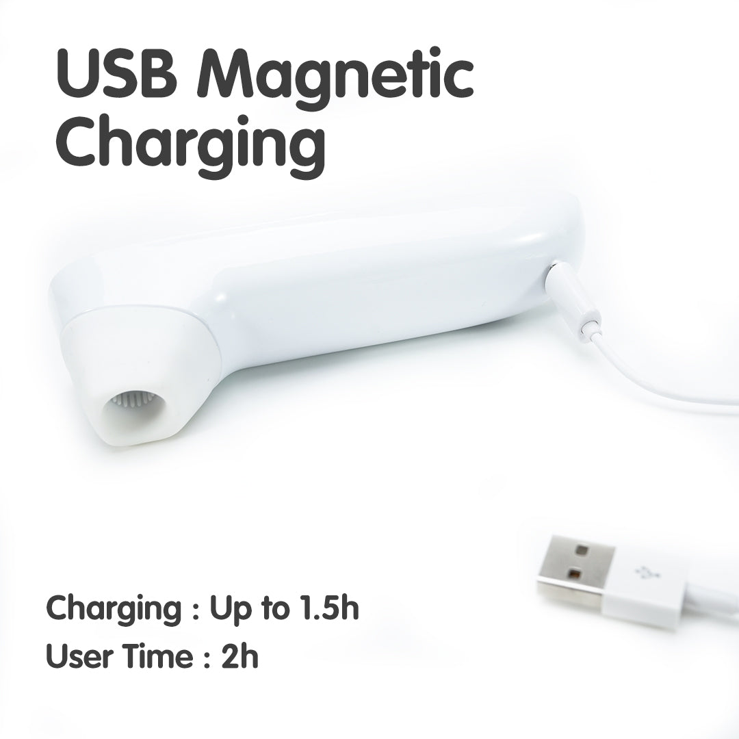 Hurricane clitoral stimulator with USB magnetic charging