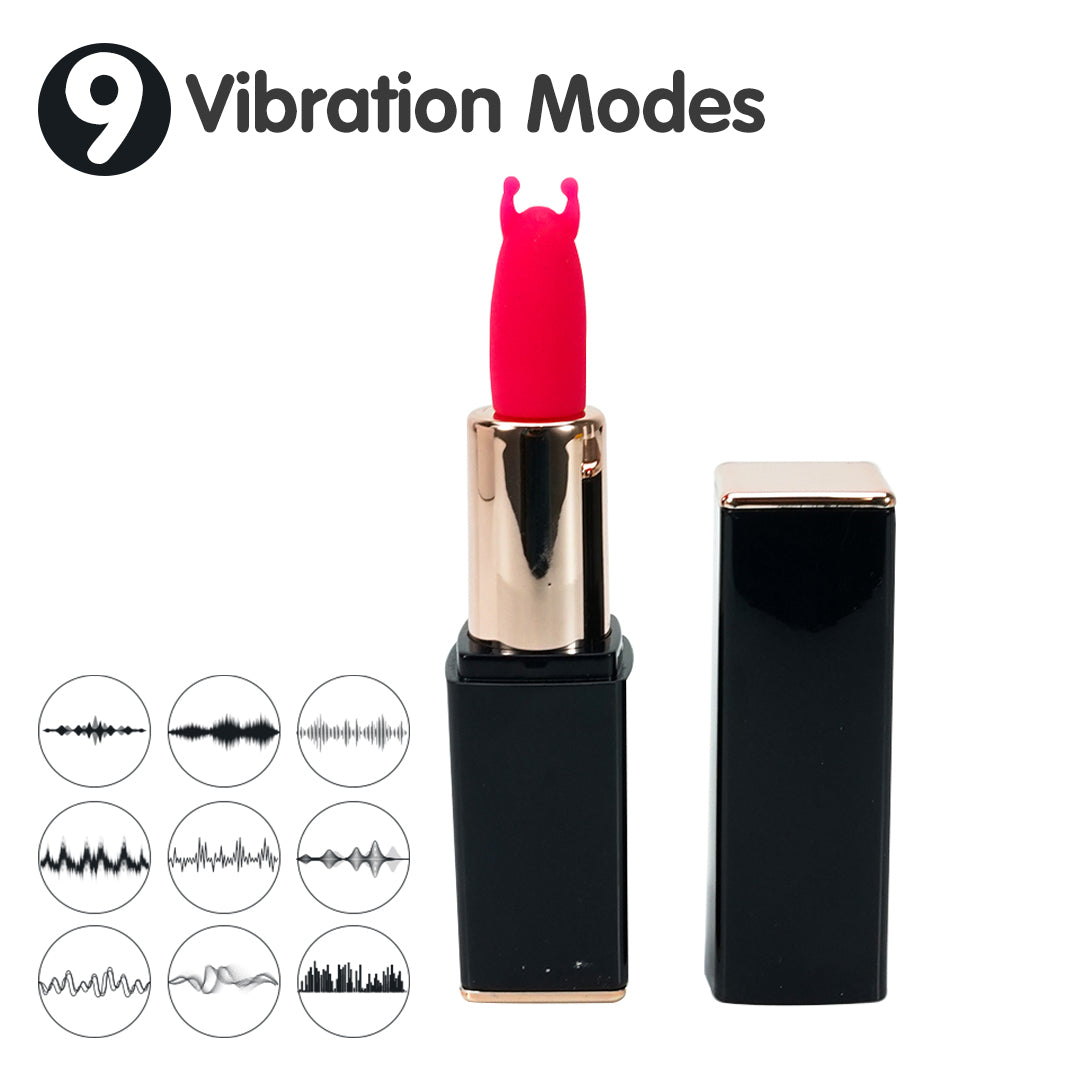 Angel's Kiss Lipstick Vibrator - 9 Vibration Modes