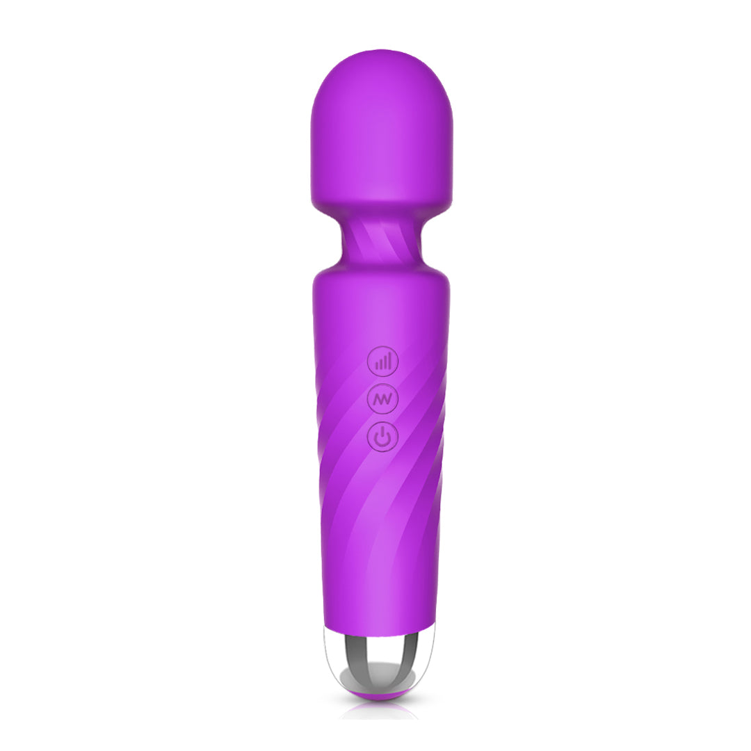 Purple Massage Wand with vibration modes