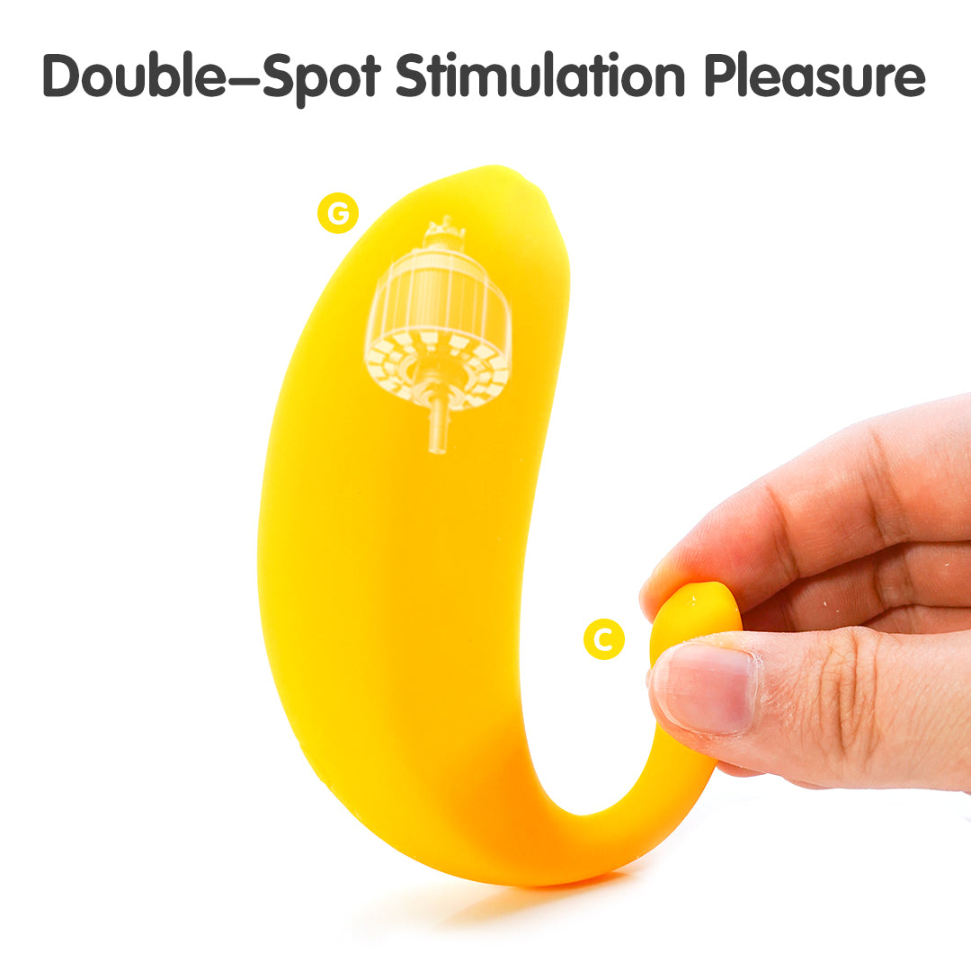Banana Vibrator for Double-Spot Stimulation Pleasure