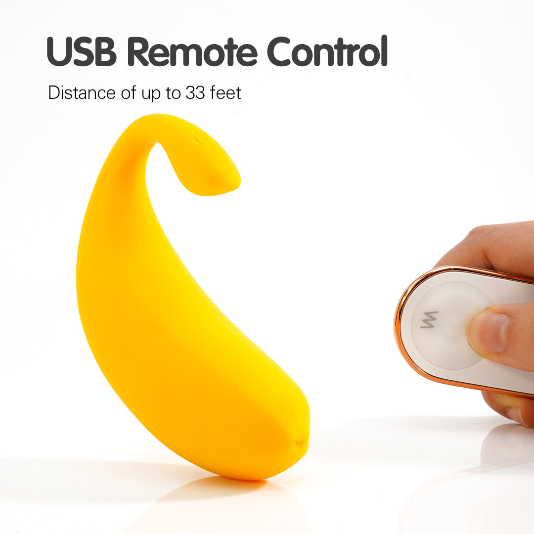 Banana-shaped remote control vibrator, USB control