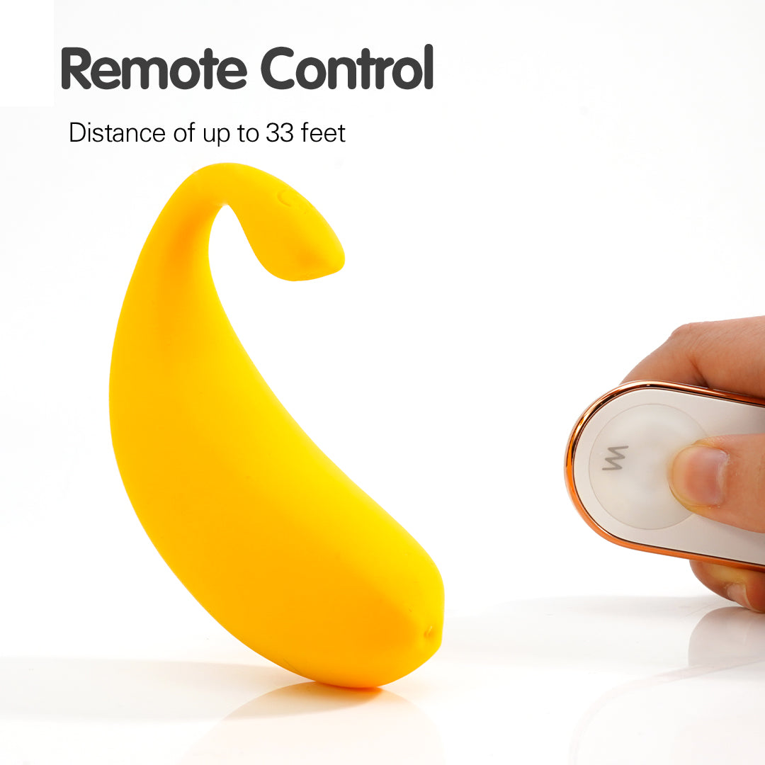 Vibrador recargable con control remoto Banana Love Egg
