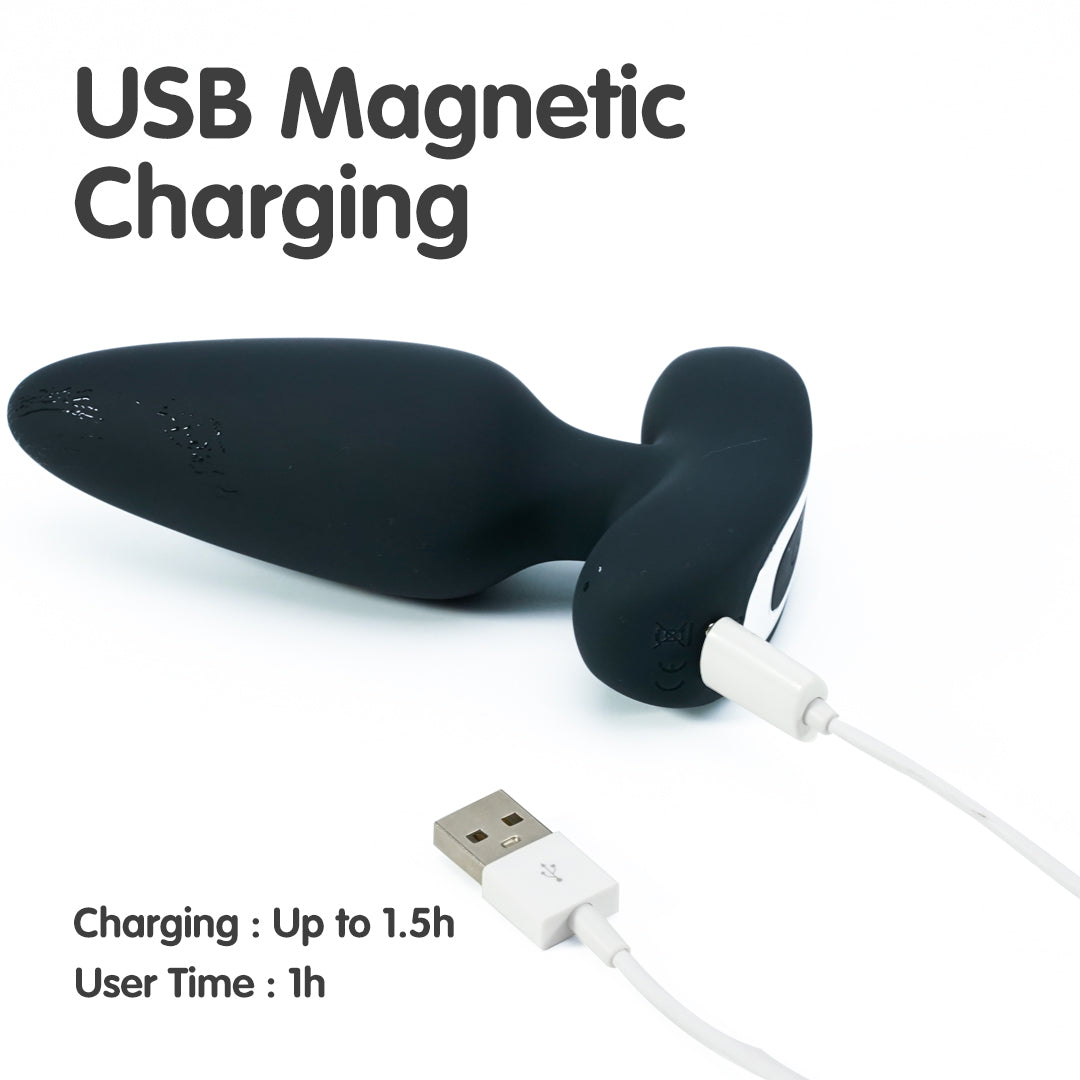 Prostate vibrator with USB magnetic charging