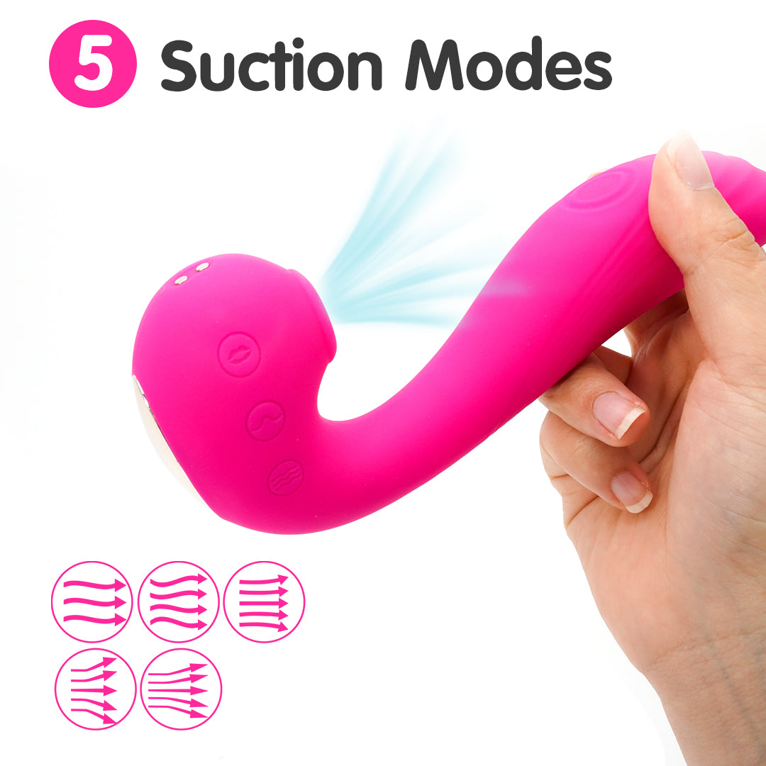 Angel's Wings vibrator with 5 suction modes