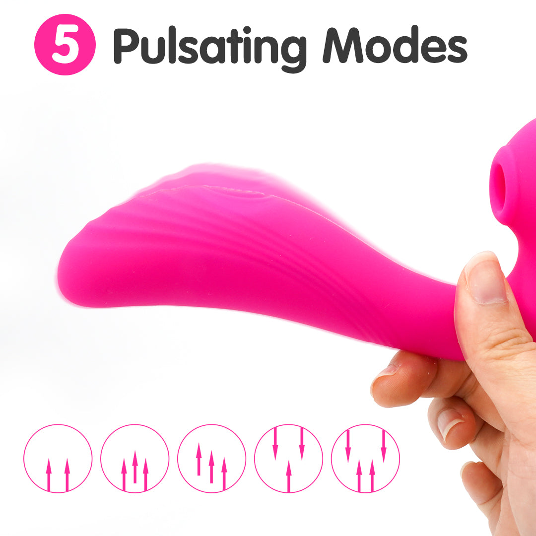 Angel's Wings vibrator with 5 pulsating modes