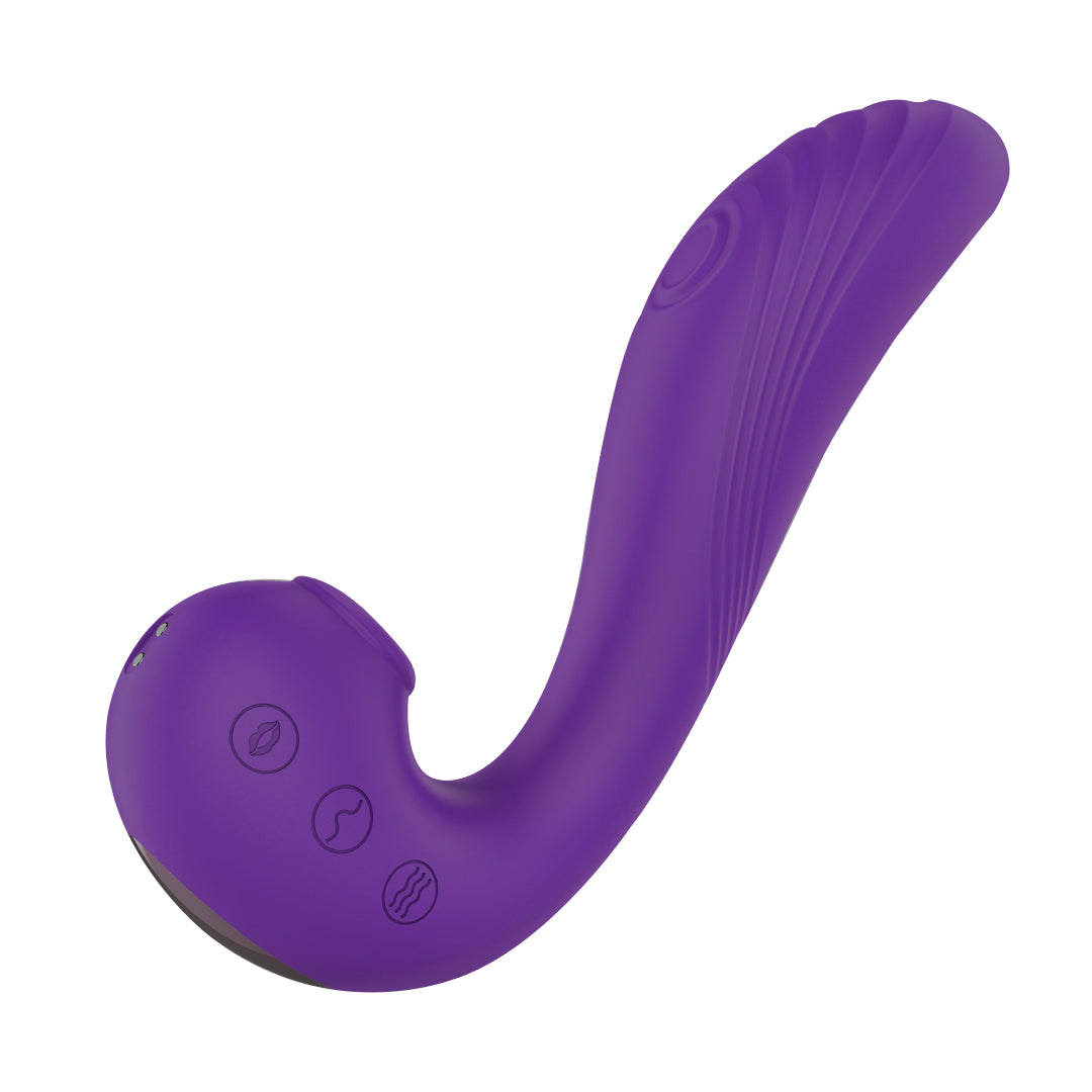 Purple Angel's Wings 3-in-1 Vibrator