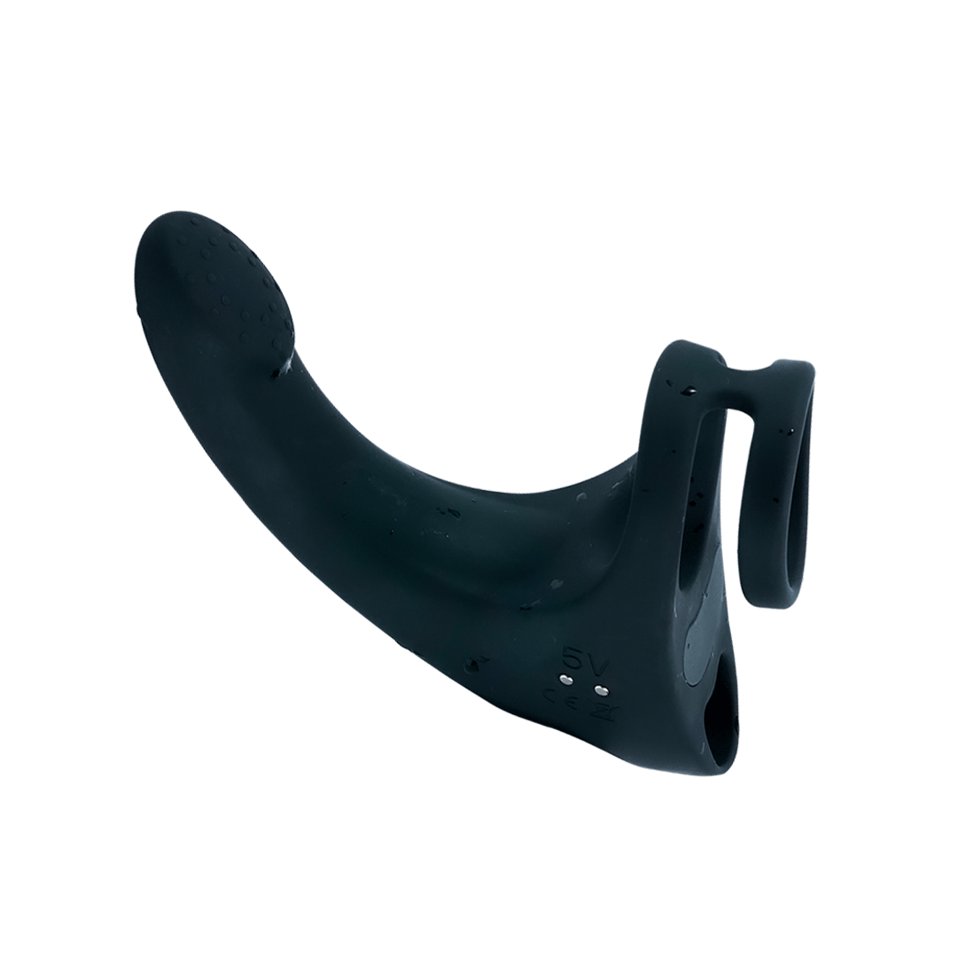 Black G-Finger Anal Massage Plug Vibrator
