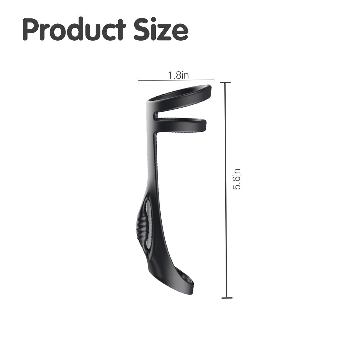 Creature Black Silicone Penis Ring Size - 5.6 x 1.8 inches