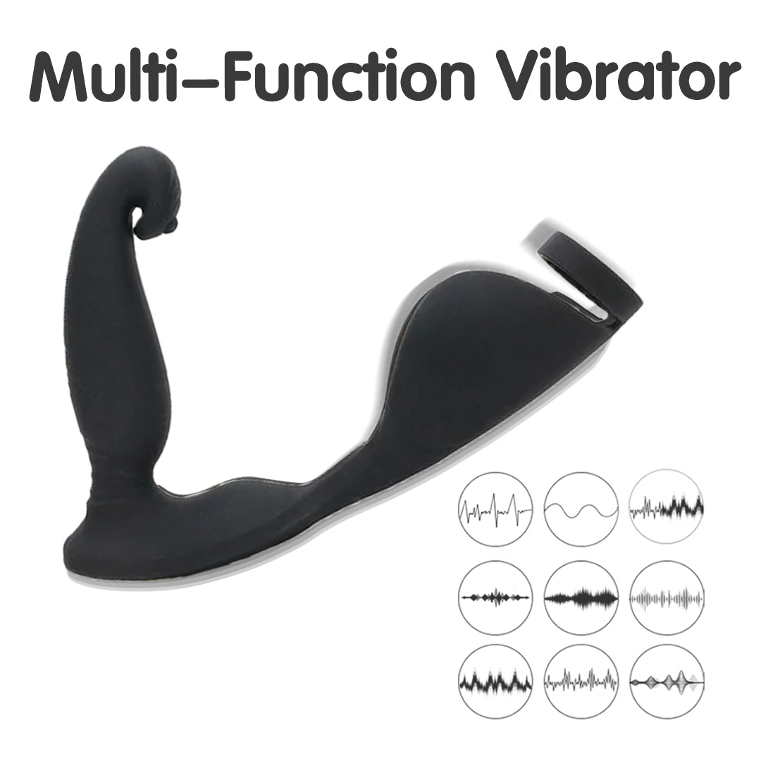 Black Raptor cock ring vibrator, multi-function vibrator