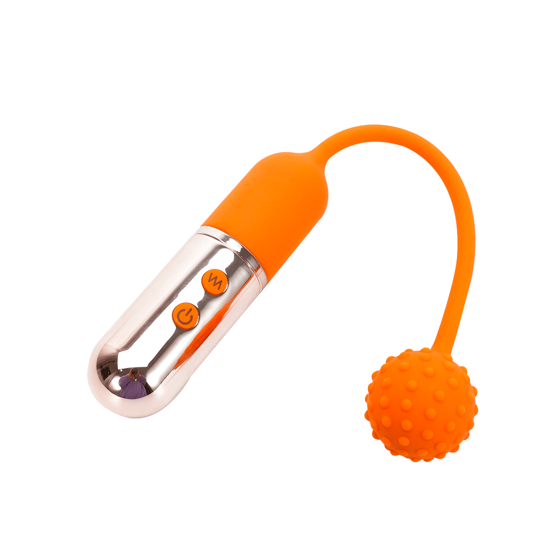 Enternal Love Rechargeable Textured Love Egg Vibrator - Orange